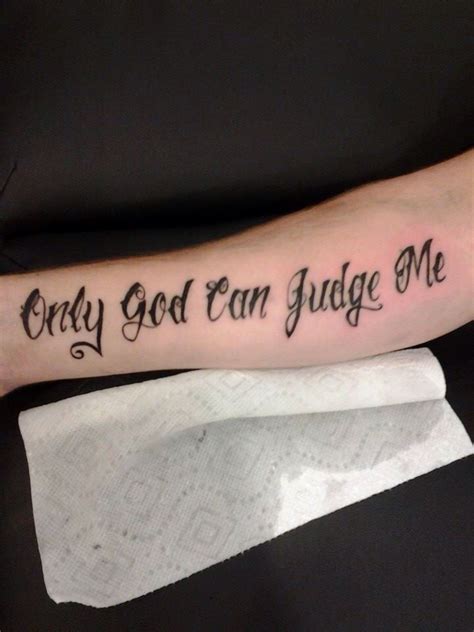 only god can judge me tattoo|Only god can judge me tattoo design